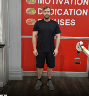Tim after training with Alan
